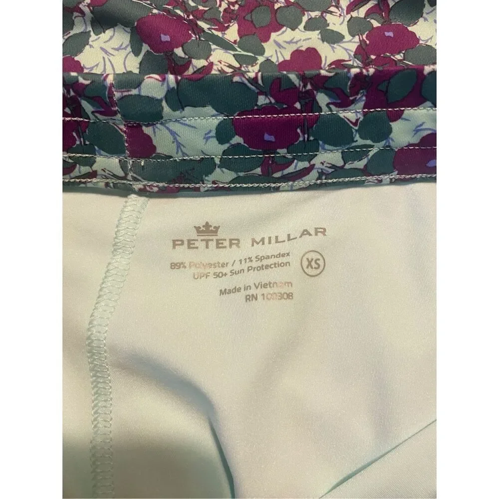 Peter Millar Womens Green Purple UPF 50+ Sun Protection Skort Size XS